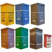 Resim Sıfır Atık Kolisi 70 Litre 7Li Set Polikarbon 