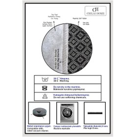 Resim Flower Market 3'lü Set Banyo Paspası Djt Renkli 