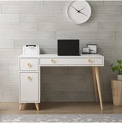 Resim BMdekor Çalışma Masası Inarch Beyaz Meşe 