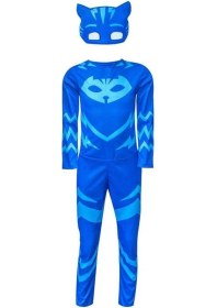 Resim Zyzqstore Kedi Çocuk Kostümü 4-6 Yaş Mavi Boyama Giyim Etkili Oyun Giysisi Mavi 