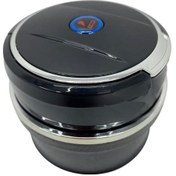 Resim Porselen / Seramik Yanmaz Koku Geçirmez Işıklı Lüx Oto Küllük Dumansız Kapaklı Spor Araç İçi 