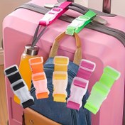 Resim 5 adet Hızlı Çıkarılabilir Tokalı Ayarlanabilir Seyahat Valiz Askıları - Dayanıklı Polyester, Hafif ve Kullanımı Kolay Güvenlik Askıları, Valizler, Araba Bagajları ve Seyahat Gereksinimleri için Seyahat Gereksinimleri | Ayarlanabilir Askılar | Dayanıklı Polyester, Valiz Askıları 
