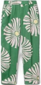 Resim United Colors of Benetton%100 Keten Desenli Beli Lastikli Pantolon, 125P4KPRDF079 
