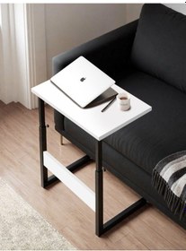 Resim Laptop Sehpası Çalışma Masası Yemek Sehpası - Beyaz 60x35 