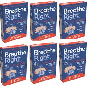 Resim Breathe Right Burun Bandı Extra Standart Boy 10 Lu, 6 Kutu 