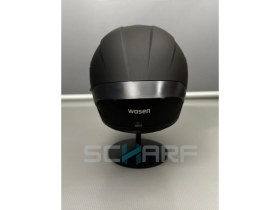 Resim Wosen WS-202 Güneş Vizörlü Matt Black Çene Açılır Motosiklet Kaskı Hafif Ve Darbeye Dayanıklı Siyah 