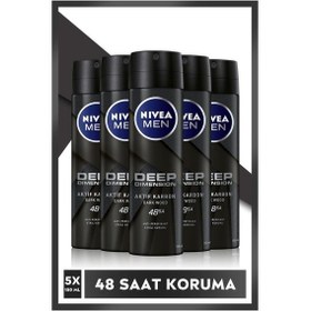Resim Nivea Men Deep Dimension Erkek Sprey Deodorant 5 x 150 ML 
