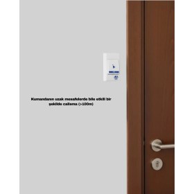 Resim MiraLive Kablosuz Kapı Zili Kolay Kurulumlu Modern Kullanım 