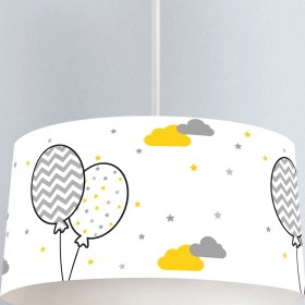 Resim instababyrooms Çocuk Odası Dijital Baskılı Dekoratif Sarkıt Avize Model 1394 