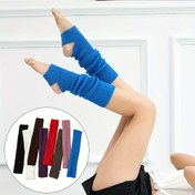 Resim 1 Çift Kadınlar için Katı Kabarık Örgü Bacak Isıtıcı, Moda Hollow Out Spor Koruyucu Latin Bale Bacak Kollukları 
