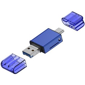 Resim ALLY USB 3.0+Type-c+Lightning Sd Kart Okuyucu - Hızlı Card Reader 