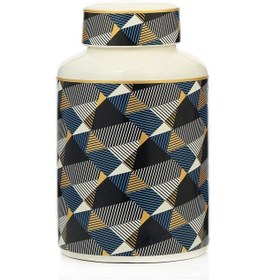 Resim Vitale Mozaik Mavi Silindir Küp 33 Cm Ak.nrh0056 