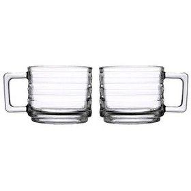 Resim Paşabahçe 55833 Bricks 2'li Çay-Kahve Kupası 250 cc 