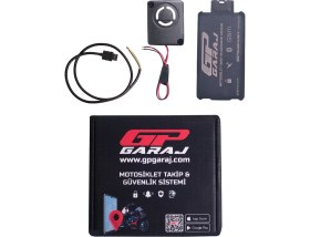 Resim Gp Kompozit GP Garaj TKP001 Motosiklet Takip Ve Güvenlik Sistemi + Siren Alarm Modülü + 1 Yıllık Lisans 