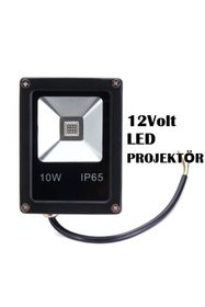 Resim LEDONLİNE 12v Beyaz Araç Tipi 10w Led Projektör Beyaz 10 Watt 12v Led Projektor 