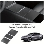 Resim 2025 Tesla Model Y Juniper için Uygun Silikon Konsol Koruyucu, Kaymaz ve Aşınmaya Dayanıklı Gösterge Paneli Kılıfı, Araç İçi Aksesuar, Modern Araç Dekoru, Uzun Ömürlü Malzeme, Merkezi Kontrol Pedi Kapağı, Otomotiv Detaycıları İçin 