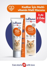 Resim Multivitamin paste - Kedi Multivitamin Malt Macunu - Taurinli Biyotin Kedi Maltı Tüy Yumak Önleyici Anti-hairball 