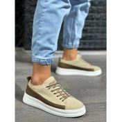 Resim Shoecide Bağcıklı Süet Ortopedik Taban Vizon Süet Erkek Günlük Sneaker Ayakkabı 