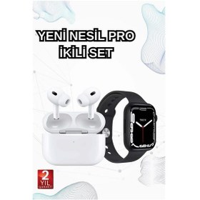 Resim 2025 Model Akıllı Saat Ve Yeni Nesil Pro Bluetooth Kulaklık Tws Yüksek Ses Kaliteli 
