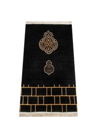 Resim Kabe Desenli Ultra Plus Siyah Şönil Seccade 3 