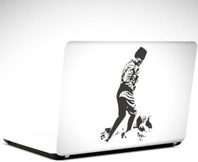 Resim Atatürk Siyah Beyaz Laptop Sticker 13 İnch (34X24CM) 