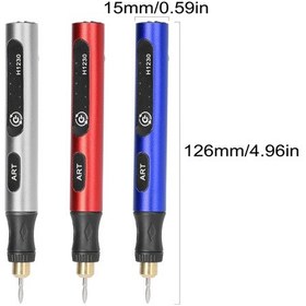 Resim Springsun Kompakt Elektrikli Taşlama Kalemi: Tırnak Sanatı, Metal İşleme, Oyma & Gravür - Usb Şarjlı, 3 Hız Seviyesi 