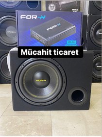 Resim Forx 30cm Bass 1200w 300rms Forx 4kanallı Anfi 2400wat 