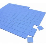 Resim Kuvars Termal Pad Ped Soğutucu Silikon Pad 1.5 mm Kalınlık 2 x 2 cm 50 Adet 