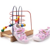 Resim Şirin Bebe 3815 Ortopedik Taban Kız Çocuk Yazlık Keten Ayakkabı 