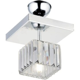 Resim İstanbul Avize Lara Tekli Kare Krom K-10 Avize 