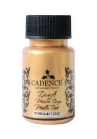 Resim Dora Metalik Boya 50 Ml. 121 Brillant Gold Karışık, Çok Renkli 