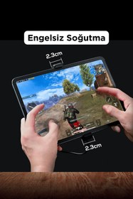 Resim Memo DL05 Cep Telefonları İçin Soğutucu Fan Ekranlı Gösterge Özelliği 
