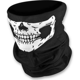 Resim Obamoto Motosiklet Kafatası Desenli Maske Bandana Balaklava 