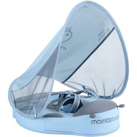 Resim Mambobaby Yüzme Simidi - Mavi Uğur Böceği, Emniyetli, Gölgelikli Ve Ayak Destekli 