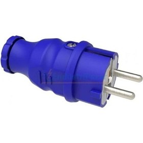 Resim Bemis Bv2-1402-2011 ,220v 2p+e 16-amper Düz Mavi Fiş 