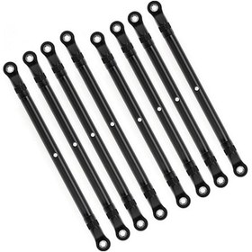 Resim Besthome1 Alüminyum 8'li Bağlantı Çubuğu Seti - 313mm, Axial Scx10 İçin, Siyah 