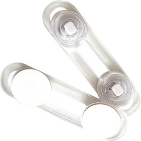 Resim Konesam Bebek Güvenlik Kilidi - Çekmeceler Ve Dolaplar İçin Pvc Malzemeden Çocuk Kilitleri, 2'li Set Şeffaf 