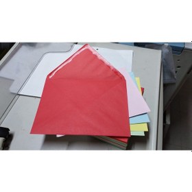 Resim Eser Renkli Davetiye Zarfı 5 Renk 13x18cm 80gr. 100 Adet 