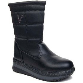 Resim SEHER AYAKKABI KAYMAZ TABAN SU İTİCİ TERMAL KÜRKLÜ SİYAH KAR BOTU 