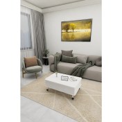 Resim kolexonline Desensiz 3 Kademeli Tekerli Akıllı Sihirli Sehpa Beyaz Renk 