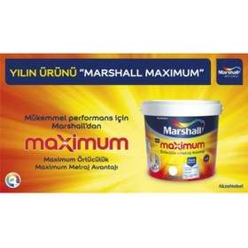 Resim Marshall Maximum Silikonlu Ipek Mat Boya - Damla Sakızı 