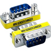 Resim Aogo Db9 Erkek Erkek RS232 Dönüştürücü Seri Kablo Ara Uzatma Rs 232 Erkek 9 Pin 