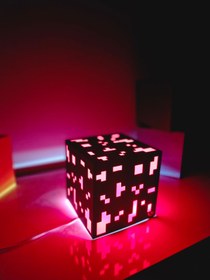Resim Store Özelleştirilebilir Minecraft Dekoratif Küp Masa Ve Gece Lambası 
