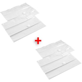 Resim 4 Adet Vakumlu Hurç 67x100 Cm 4'lü Vakumlu Torba Ikea Şeffaf 