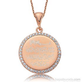 Resim KENPAZAR Bayan Lili Gümüş Nazar Duası Kolye 