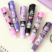 Resim Sanrio Kuromi Eraser, 1 Pack, Natural Rubber, Cute Stationery, Authentic Cartoon Brand Merchandise 