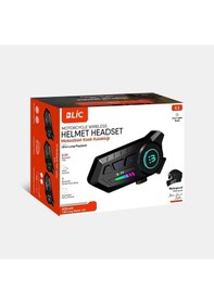 Resim X3 Motor Kask Kulaklık Rgb Modlu Su Geçirmez 5.3 Bluetooth Interc 