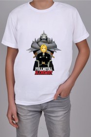 Resim Semiremis Fullmetal-alchemist-tshirt-çocuk-yetişkin-unisex-fullmetal-alchemist-ts-3 