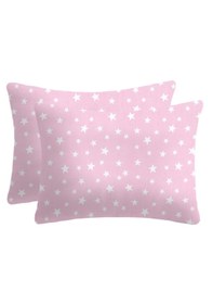 Resim %100 Pamuklu Yastık Kılıfı 50x70 2 Adet Pembe 