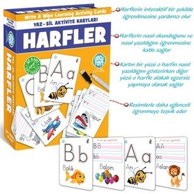 Resim Yaz Sil Aktivite Kartları Harfler 